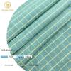 Em estoque fios tingidos xadrez gaze jacquard tecido primavera e verão roupas femininas vestido saia camisa casual desgaste