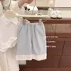 ¡Xian Ning Qi Estilo Francés! Conjunto de Dos Piezas para Niña con Diseño Original: Chaleco Irregular y Pantalones de Pierna Ancha