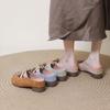 Ropa de Exterior para Mujer 2025 Nuevo Verano Sandalias sin Cierre Zapatos Mary Jane para Personas Bajas con Puntera Elevadora Medias Pantuflas