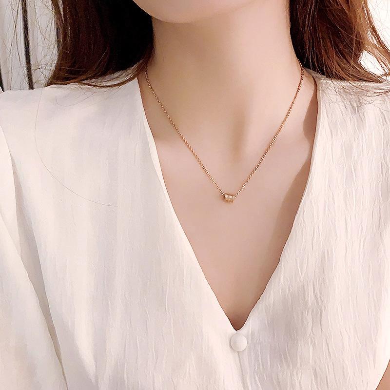 钛钢小蛮腰项链女锁骨链高级感ins冷淡风小众设计感韩版简约气