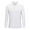 Fabricante 2025 Nuevo Producto Camisa Polo Otoño Invierno Moda Masculina Color Cuello de Solorte Corte Ajustado Casual Comercio Transfronterizo Manga Larga Sencillo