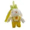 Original Peluche Vestido de Princesa Disfraz Conejo Llavero Lindo Dibujo Animado Muñeca de Disfraz Colgante de Bolso Pequeño Regalo