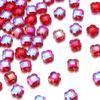 Lote de 30 cuentas sueltas de trébol de cuatro hojas con corte de color transparente, con agujero recto, para pulseras avanzadas de bricolaje, accesorios al por mayor
