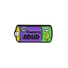 Broche Inglês de Bateria de Desenho Animado Energético Forma Divertida de Fonte de Energia Emblema de Metal Acessórios de Decoração para Mochila de Nicho