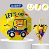Guarda-chuva infantil para escola primária, proteção solar, proteção contra chuva, sombrinha, desenho animado fofo, guarda-chuva de uso duplo para dias ensolarados e chuvosos, logotipo e estampa personalizados