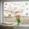 Personalize com o Seu Próprio Design: Adesivos de Janela Florais em Trepadeiras Estilo Ins para Portas e Janelas de Vidro, Adesivos de Vidro com Aderência Estática, Visão Dupla Face