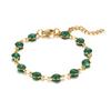 Moda de estilo bohemio transfronterizo nuevo brazalete rosa de acero inoxidable de alta calidad versátil para mujer joyería chapada en oro de 18k
