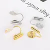 Conversor de clipe de orelha Brincos invisíveis Placa de incenso de mosquito Clipe de orelha diy Ear Stud Brincos de clipe de orelha modificados sem orifícios para orelha Brincos femininos em forma de U