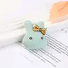 Tecido de pelúcia com waffle recheado coelho ornamento pendurado laço coelho de desenho animado acessórios de vestuário produto semiacabado atacado