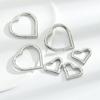Hebilla de Acero Inoxidable 316 Pulido Fino con Forma de Corazón Hebilla de Resorte Creativa para Joyería Hecha a Mano DIY Hebilla Colgante para Accesorios de Equipaje Llavero