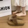 Chanclas de Verano con Tiras para Dedos, Estilo Slip-On, Chanclas Boken de Fuegos Artificiales con Suela Gruesa para Mujer, Pedrería 2026 al Aire Libre Más Vendidas Estilo Francés