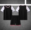 Rápido atacado competição treinamento sportswear placa de luz impresso transfronteiriço adulto manga curta falso duas peças uniforme de basquete terno masculino