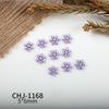Joyas Explosivas para Uñas Nieve Navideña Accesorios para Llevar Decoraciones Metálicas de Aleación de Color Tridimensionales para Uñas