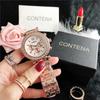 Relojes Europeos y Americanos de Venta Caliente, Reloj Aliexpress, Comercio Exterior de Amazon para Mujeres, Comercio Exterior de Mujer Chapado en Oro