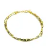 Moda Europea y Americana Versátil Cadena de Labios de Lujo Ligero Pulsera Versátil Simple Exquisita Pulsera de Cuentas Redondas Apilables Multicapa