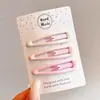 Presilhas coloridas laterais para franja de crianças, estilo coreano fofo, presilhas de cabelo de alta qualidade e requintadas, presilhas para bebê estilo dopamina que não danificam o cabelo