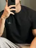 Camiseta de manga corta para hombre para correr y fitness, de secado rápido, fresca, de fabricante original, textura de panal, alta elasticidad