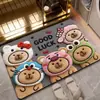 Alfombrilla de Baño de Dibujos Animados 3D, Felpudo Resistente a la Suciedad y Fácil de Limpiar para la Entrada del Baño, Alfombrilla Doméstica Absorbente de Agua de Diatomeas