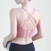 Ropa Nueva de Yoga Europea y Americana Sujetador Deportivo para Mujer Running Chaleco Sexy Sujetador de Espalda Cruzada Top de Ropa Fitness