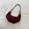 Bolsa de camurça estilo retro Melard em formato de dumpling para mulheres, nova coleção outono/inverno 2026, bolsa de ombro sob o braço casual e minimalista de nicho