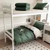 Nuevo Modelo 2026 Conjunto de Tres Piezas Color Sólido Bicolor 100% Algodón para Estudiantes, Compra Única para Dormitorio Universitario Conjunto de Seis Piezas 100% Algodón