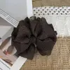 Pinza de Plátano con Lazo de Lunares de Alta Gama Estilo Coreano para Mujeres Parte Trasera de la Cabeza Cola de Caballo Alta Versátil Accesorio para el Cabello de Temperamento Pinza para el Cabello Pinza de Garra