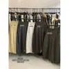 Pantalones casuales estilo coreano ULOUR/U para otoño con bolsillos grandes, corte holgado, adelgazantes, de cintura alta, corte curvo, ropa para mujer 67091