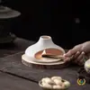 Incensário Cerâmico Pequeno de Lareira para Madeira Sagrada, Cedro e Sálvia; Ornamento de Atmosfera para Decoração de Casa; Acessório para Cerimônia do Chá