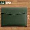 Maletín de negocios A4, bolsa para documentos, carpeta impermeable, bolsa de archivo de cuero engrosado, se puede imprimir con logo, en stock