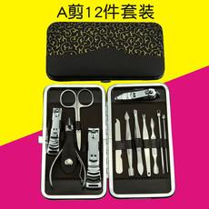 Suministro de herramientas para uñas de acero inoxidable, cortaúñas, juego de cortaúñas para decoración de uñas, tijeras para uñas, juego de cuchillos para pedicura, 12 piezas