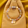 Pulsera de Ágata Corazón de Azúcar Estilo Punto Turístico de Pekín, Joyería Budista Cultural y Creativa, Pulsera Deslumbrante Clara como el Hielo