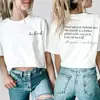 Amazon comercio exterior querida persona Serie Camiseta bendición camiseta inspiradora para maestro letra impresión a doble cara casual