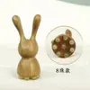 Palo de Masaje Ocular de Conejo Sándalo Verde Natural Raspador Nasal Cuerno Masajeador Facial Bolígrafo de Acupuntos Palo para Estirar Tendones