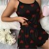 Pijama de Verano para Mujer de Dos Piezas de Venta Caliente Transfronteriza Europea y Americana, Sexy Casual, Camisola y Shorts, Ropa para el Hogar