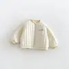 Jaqueta Baseball Nova Fofa para Meninas Inverno Menina Bordado Letras Sobremesas Roupas de Algodão Casaco de Algodão Infantil Roupa Externa