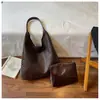 Bolso de Mano Tejido Texturizado Retro de Comercio Exterior para Mujer Nuevo Casual Gran Capacidad para Viajar al Trabajo Bolso de Hombro Único Moda de Nicho Bolso de Axila