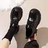 Zapatos Pequeños de Cuero con Suela Gruesa Estilo Británico para Mujer 2026 Nuevo Otoño Estilo Universitario Zapatos de Cordones Individuales Mocasines Versátiles Adelgazantes