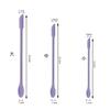 Nueva Cuchara Dosificadora Cosmética, Mini Raspador de Silicona de Doble Punta para Productos de Cuidado de la Piel, Raspador de Mermelada de Aguacate Set de 3 Piezas