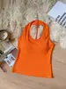 Top de Tirantes Americanos Trenzado Espalda Descubierta con Diseño Elegante y Copas, Camiseta Roja para Mujer