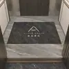 Tapetes para Elevador com Logo Personalizado, Carpete Especial Feito Sob Medida para a Cabine do Carro, Couro de Piso em PVC com Padrão de Mármore Imitado, Tapete de Borracha Espessado