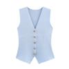 Comercio Exterior Transfronterizo Primavera y Verano 2025 Estilo Europeo y Americano Cuello en V Sin Mangas Chaleco Tejido Chaleco Top de Mujer B88839
