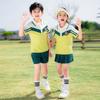Uniforme escolar de verano de manga corta para estudiantes de primaria, conjunto de fotos de graduación, ropa de jardín de infantes de primer grado para niños de la universidad