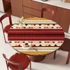 Mantel Redondo Estilo Americano, Impermeable, Resistente al Aceite, Resistente al Calor, Protector de Mesa, Nuevo Modelo 2025, Mantel Redondo de Lujo Ligero de Gama Alta