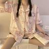 Pijama transfronteiriço de verão com mangas curtas para senhora, fofo, popular na internet, cão Jade Canela, novas roupas de casa