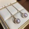 Pendientes Largos de Perlas con Borlas Estilo Coreano Modifican el Rostro Elegantes Pendientes de Botón para Mujer Nueva Moda 2021