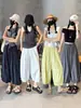 Pantalones Ligeros de Lino de Cintura Alta de Pierna Ancha para Mujer, Nuevo Estilo Verano 2026, Holgados, Adelgazantes, Caídos, Casuales, Modernos