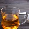Taza de té de vidrio resistente al calor engrosada con tapa filtro taza para té de burbujas taza para beber transparente con asa taza para té de flores