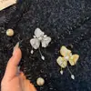 Broche Bauhinia de Diamante Completo Perla Zhengyuan Shijia Accesorios de Pin para Suéter de Mujer de Gama Alta Versátil Ropa de Traje Corsage