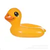 Anel de natação infantil criativo para deitar PVC inflável pato amarelo anel de natação anel flutuante na água com alça anel para axila atacado