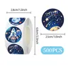 500 Adesivos em Rolo de Astronauta Espaço Brinquedos Infantis Adesivos de Recompensa Papelaria de Escritório Adesivos Decorativos do Universo
